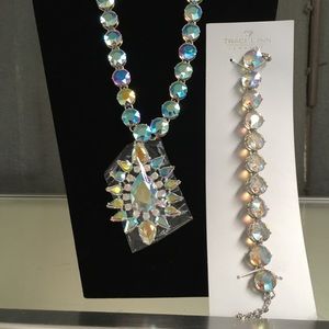 Chrystal necklace & matching bracelet